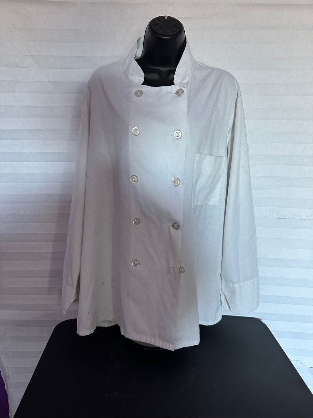 Republic Masters White Chef's Jacket Size Medium Professional Kitchen Coat